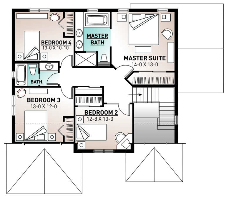House Plan House Plan #11109 Drawing 2