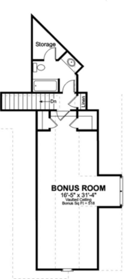 Bonus Floor for House Plan #036-00118