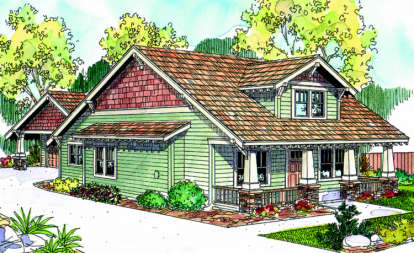 Bungalow House Plan #035-00337 Elevation Photo