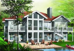 Contemporary House Plan #034-00873 Elevation Photo