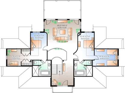 Floorplan 3 for House Plan #034-00879