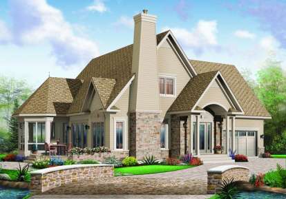 Traditional House Plan #034-00880 Elevation Photo