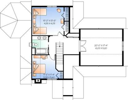 Floorplan 2 for House Plan #034-00880