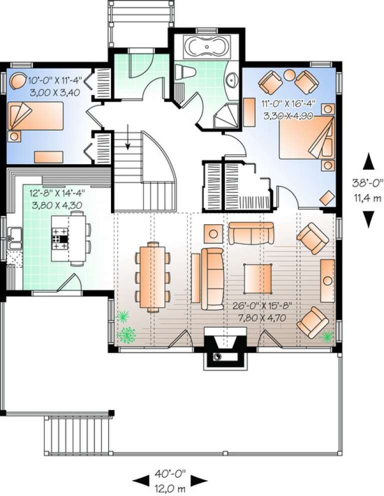 House Plan House Plan #11133 Drawing 1