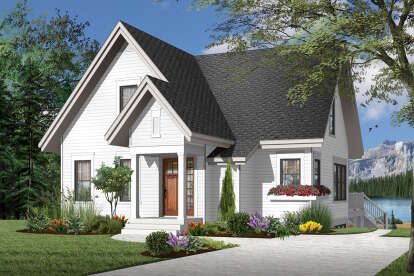 3 Bed, 2 Bath, 1579 Square Foot House Plan - #034-00883