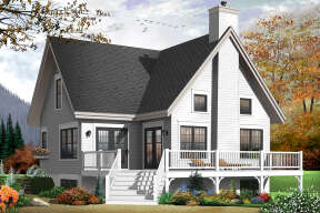 Country House Plan #034-00883 Elevation Photo