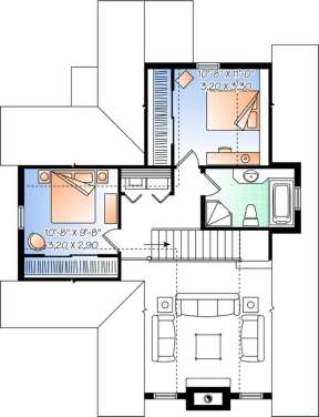 Second Floor for House Plan #034-00883