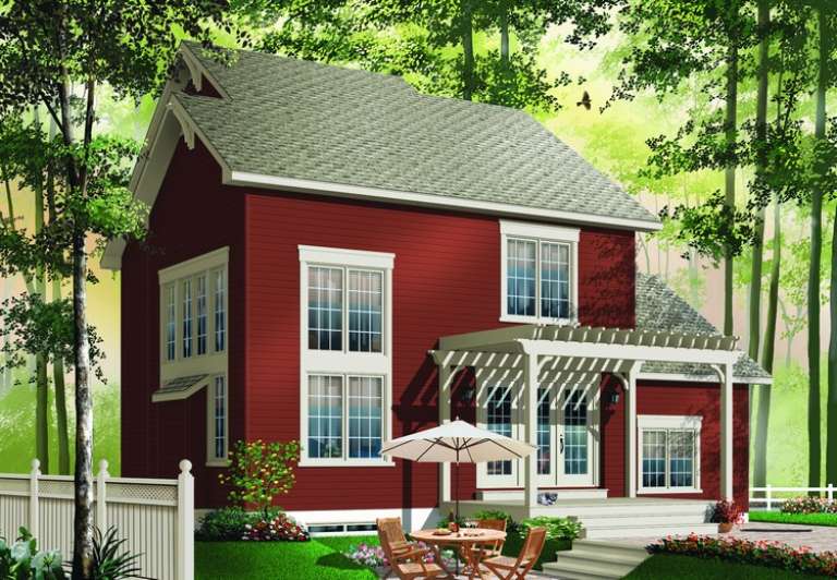 Vacation House Plan #034-00884 Elevation Photo