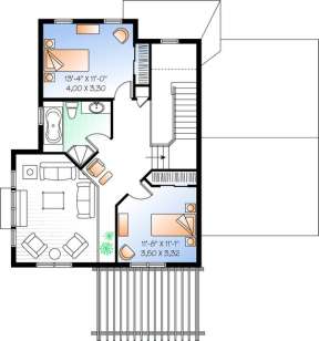 Floorplan 2 for House Plan #034-00884