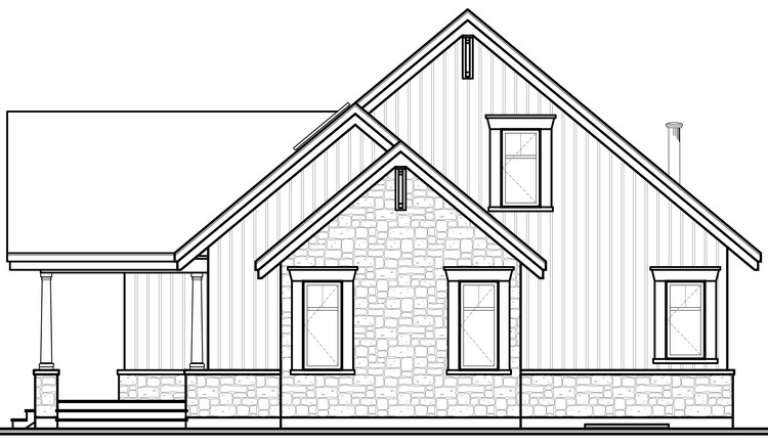 Craftsman House Plan #034-00885 Elevation Photo