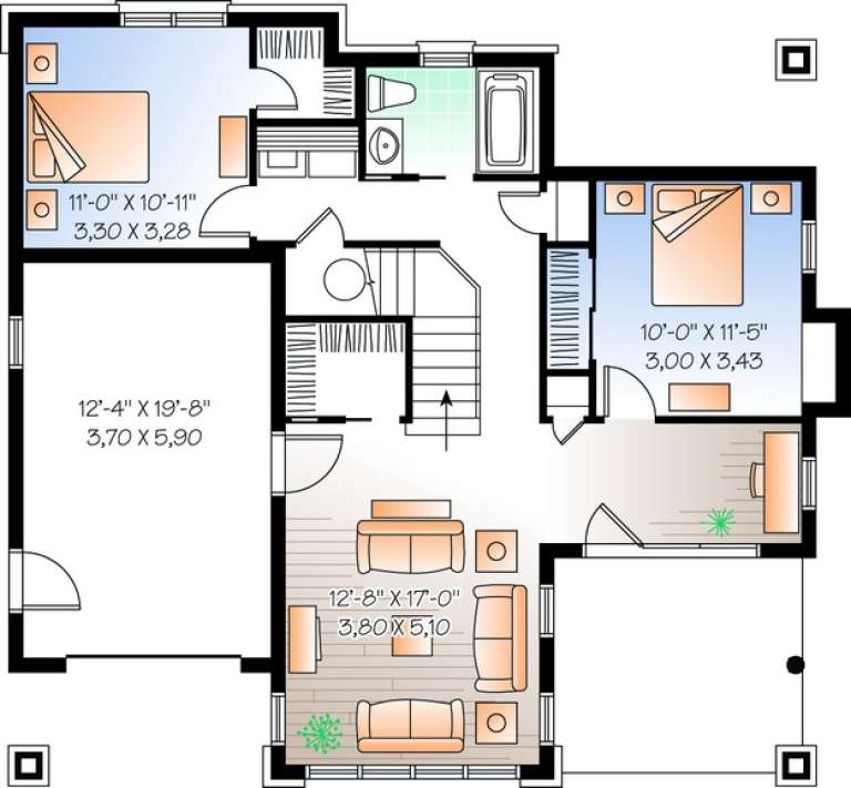 House Plan House Plan #11139 Drawing 1