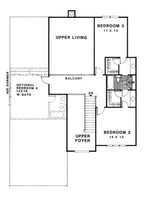 Second Floor for House Plan #036-00120
