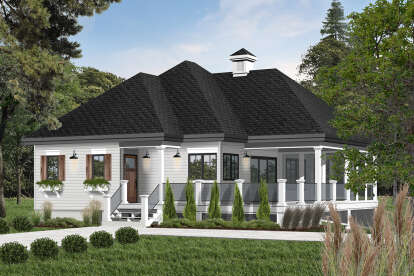 Vacation House Plan #034-00889 Elevation Photo