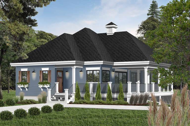 Vacation House Plan #034-00889 Elevation Photo
