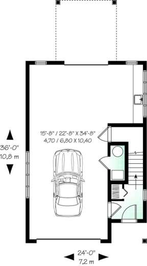 Floorplan 1 for House Plan #034-00892