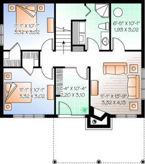 Floorplan 1 for House Plan #034-00894