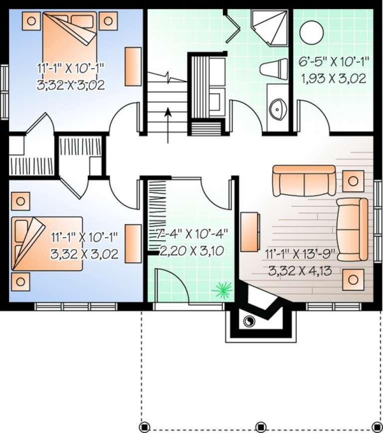 House Plan House Plan #11146 Drawing 1
