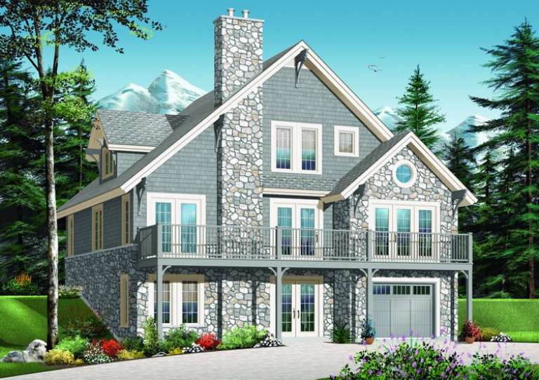 House Plan House Plan #11149 Rear Elevation