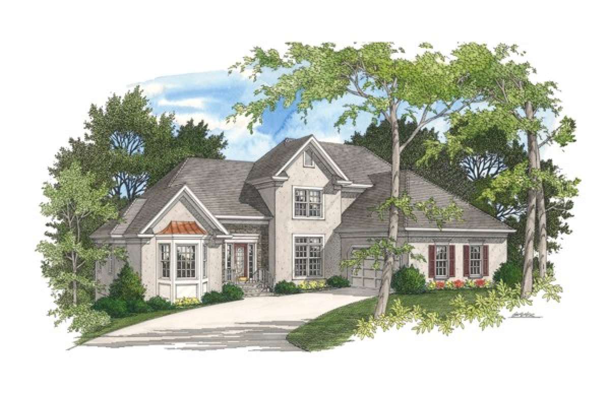 Traditional House Plan #036-00121 Elevation Photo