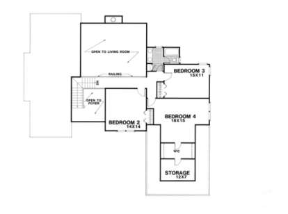 Second Floor for House Plan #036-00121