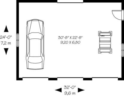 Floorplan 1 for House Plan #034-00903