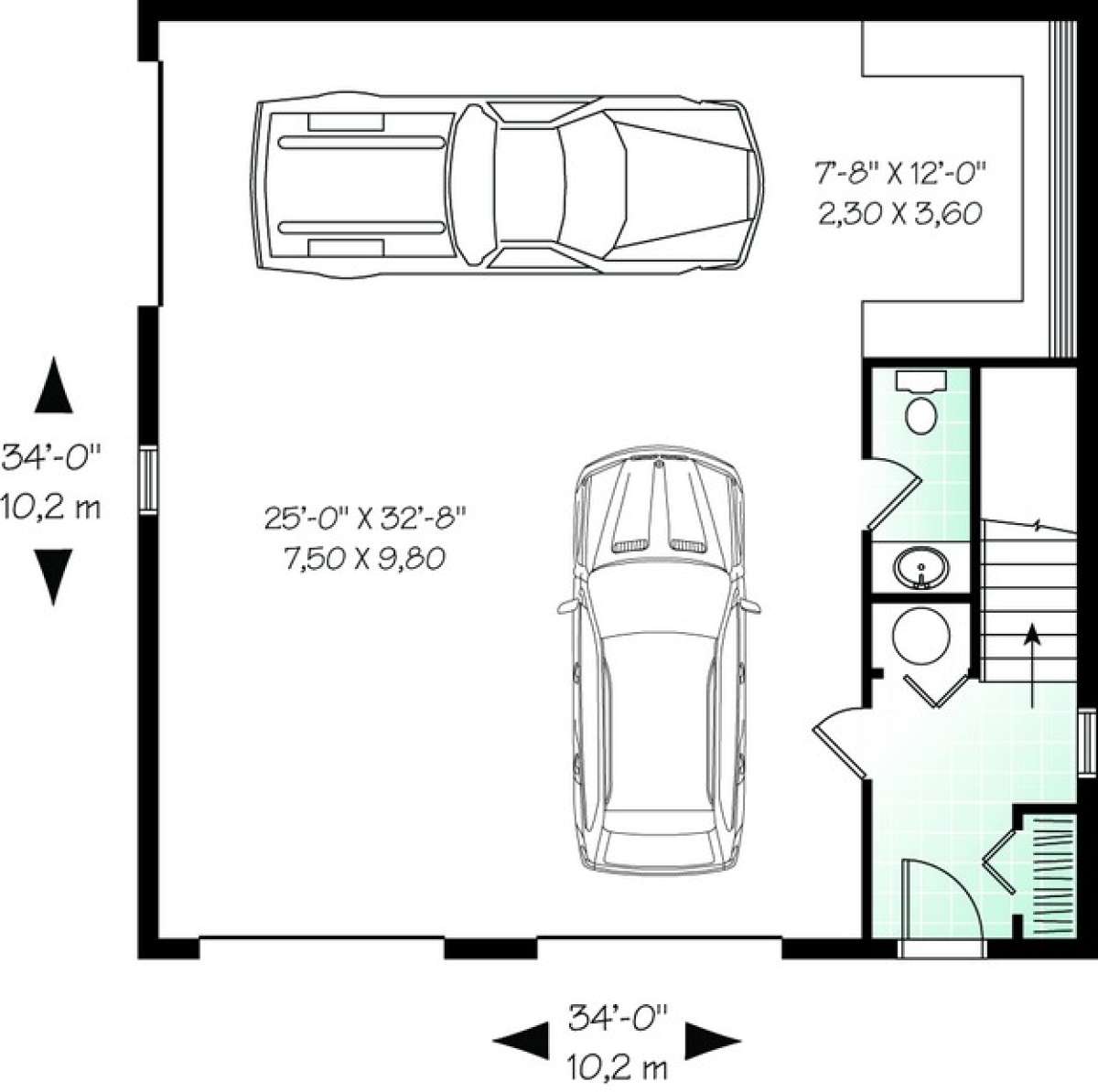 Floorplan 1 for House Plan #034-00904