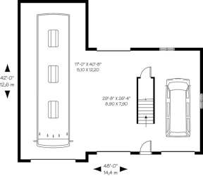 Floorplan 1 for House Plan #034-00906