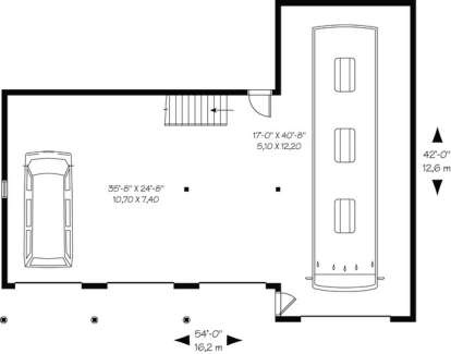 Floorplan 1 for House Plan #034-00907