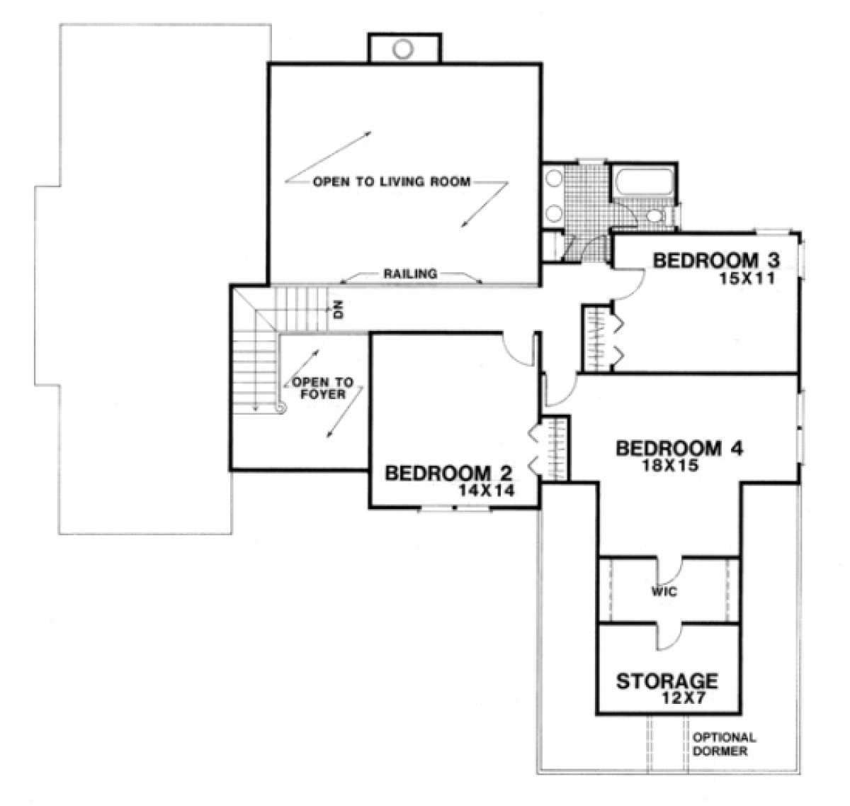 Second Floor for House Plan #036-00122