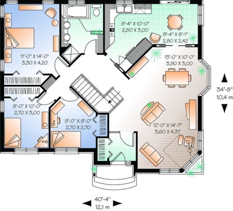 House Plan House Plan #11162 Drawing 1