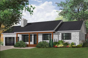 Traditional House Plan #034-00915 Elevation Photo