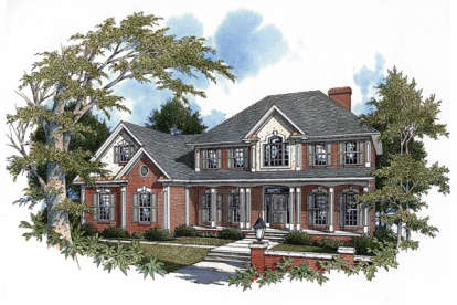4 Bed, 3 Bath, 2546 Square Foot House Plan - #036-00123