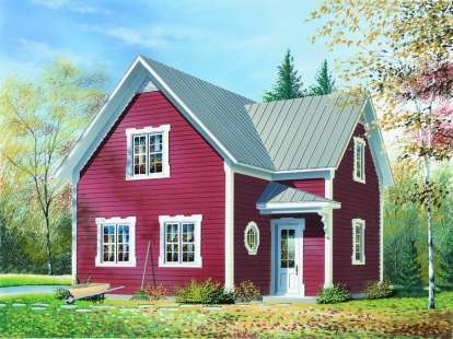 Farmhouse House Plan #034-00920 Elevation Photo