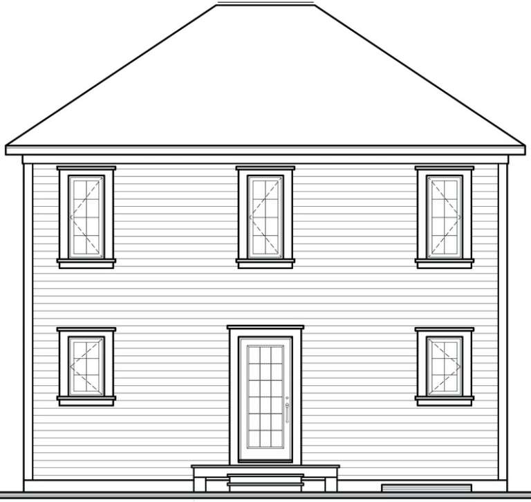 Traditional House Plan #034-00929 Elevation Photo