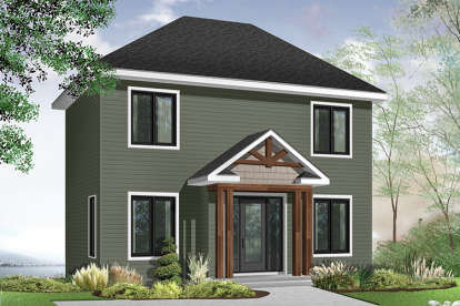 2 Bed, 1 Bath, 1181 Square Foot House Plan - #034-00929