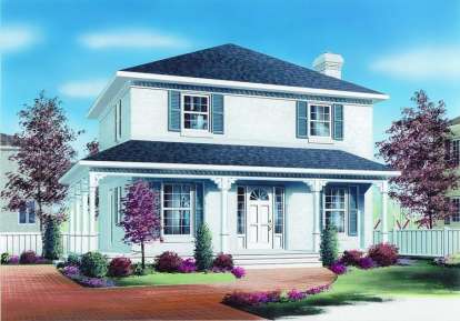 Traditional House Plan #034-00933 Elevation Photo