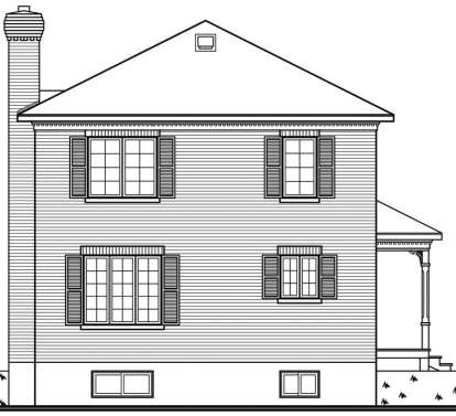 Traditional House Plan #034-00933 Elevation Photo