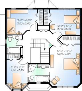 Floorplan 2 for House Plan #034-00935