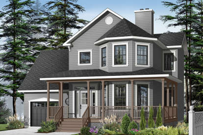 Victorian House Plan #034-00937 Elevation Photo