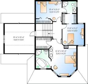 Floorplan 2 for House Plan #034-00937