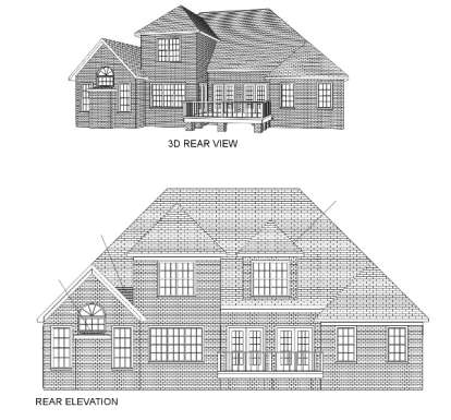 Traditional House Plan #036-00125 Elevation Photo