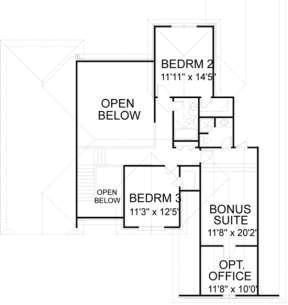 Second Floor for House Plan #036-00125