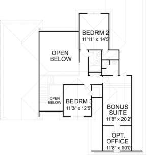 Second Floor for House Plan #036-00125