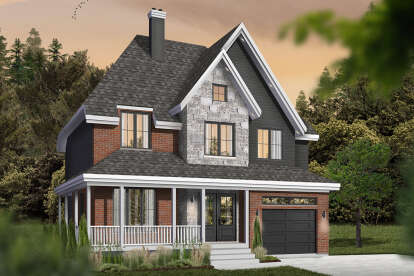 Traditional House Plan #034-00938 Elevation Photo