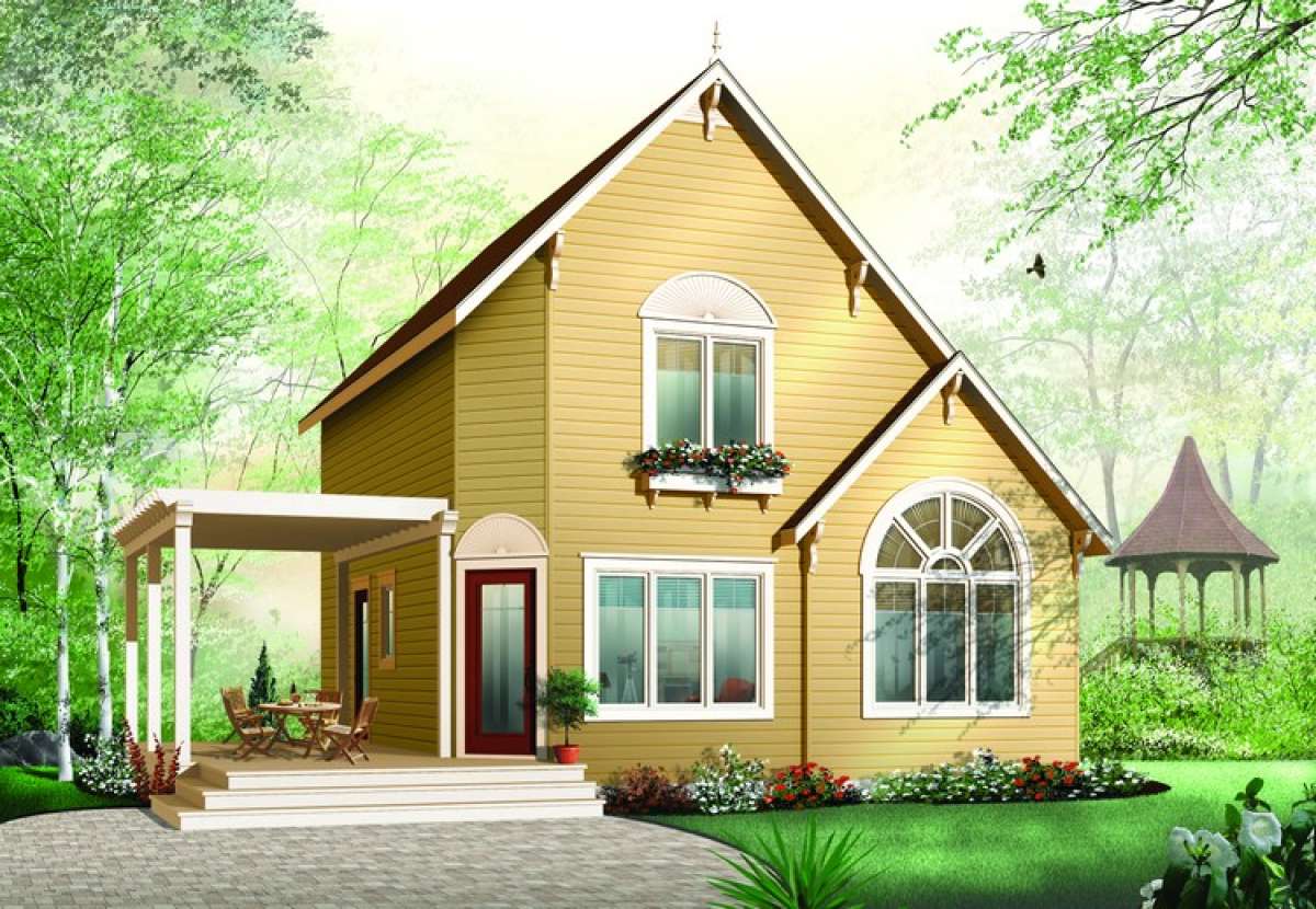 Vacation House Plan #034-00940 Elevation Photo