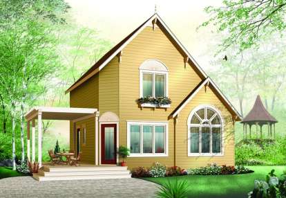 2 Bed, 2 Bath, 1295 Square Foot House Plan - #034-00940