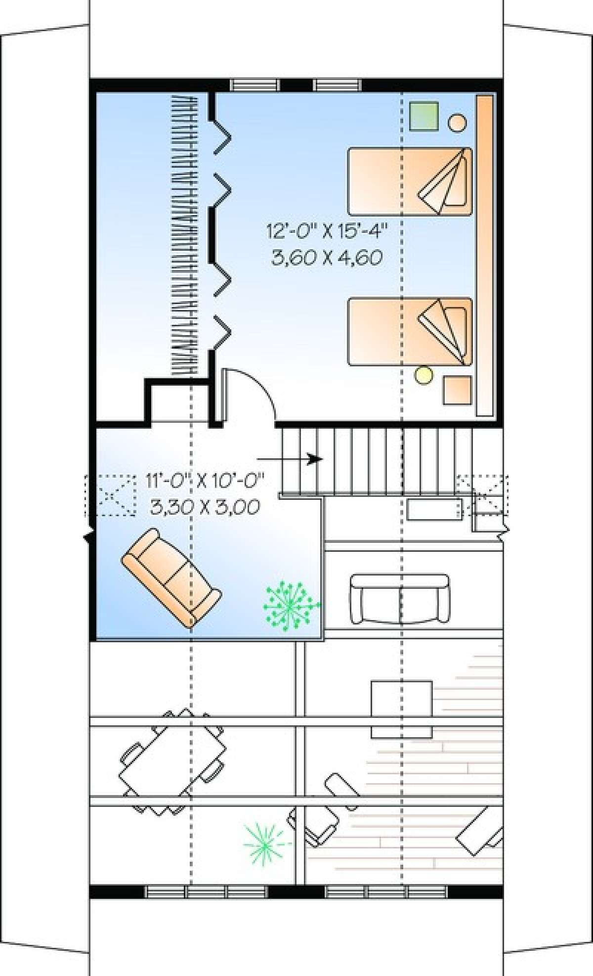 Floorplan 2 for House Plan #034-00941