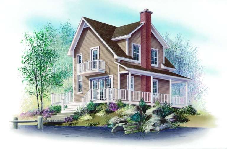 Country House Plan #034-00943 Elevation Photo
