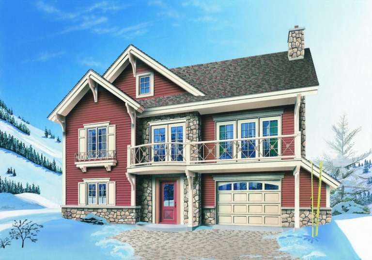 Craftsman House Plan #034-00945 Elevation Photo