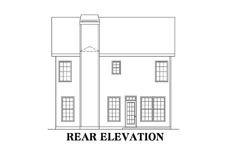 Narrow Lot House Plan #009-00095 Elevation Photo